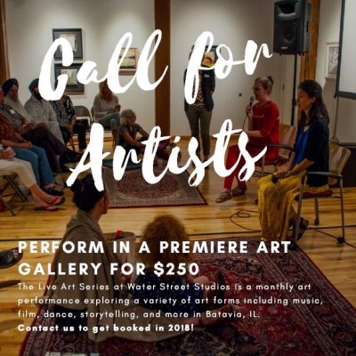 Call for Artists: Water Street Studios Seeking New Performers for Monthly Live Art Series