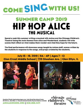 Gallery 1 - Hip Hop Alice - Summer Camp with Anima - Glen Ellyn Children's Chorus