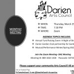 Darien Arts Council March Meeting