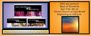 West Suburban Symphony Orchestra: Rays of Sunshine...