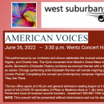 West Suburban Symphony & Chorus: American Voices